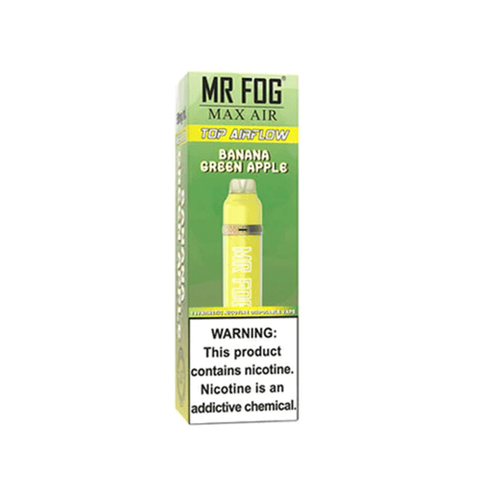 Mr. Fog Max Air Disposable Vape - Banana Green Apple available on Canada online vape shop
