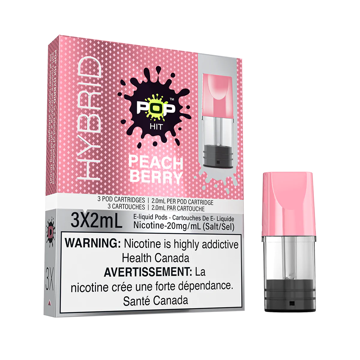 POP Hybrid - Peach Berry Vape Pod available on Canada online vape shop