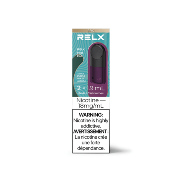 RELX Pod Pro Tangy Purple | 2-Pack Tangy Grape Replacement Pods  DRAGON  VAPE