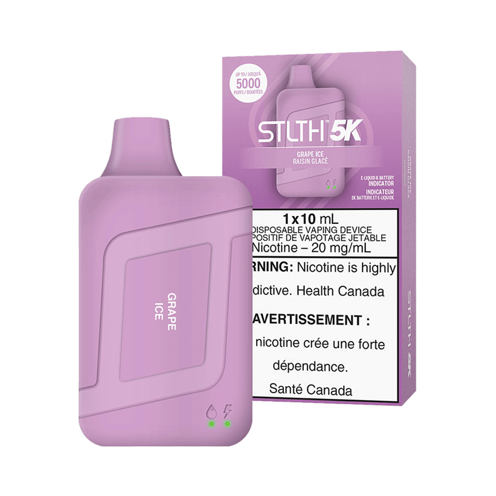 STLTH 5K Disposable Vape - Grape Ice available on Canada online vape shop
