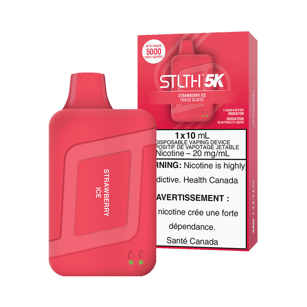 STLTH 5K Disposable Vape - Strawberry Ice available on Canada online vape shop