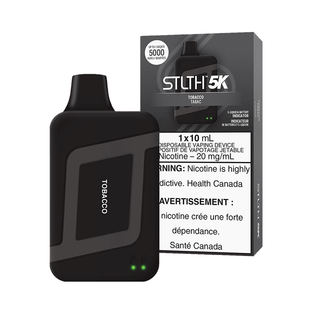 STLTH 5K Disposable Vape - Tobacco available on Canada online vape shop