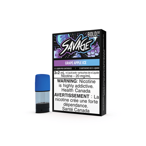 STLTH Savage Pods - Grape Apple Ice (3/PK) available on Canada online vape shop