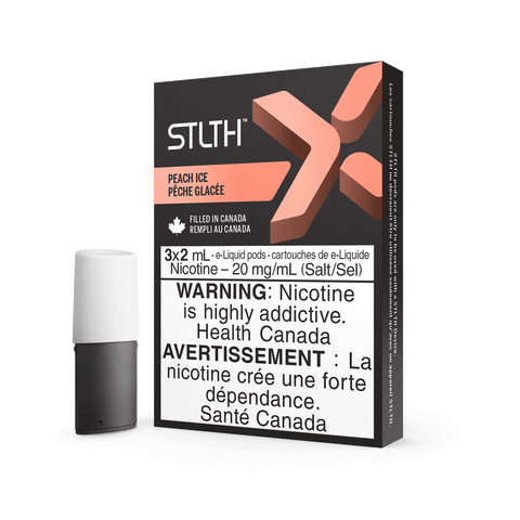 STLTH X Pods - Peach Ice (3/PK) available on Canada online vape shop