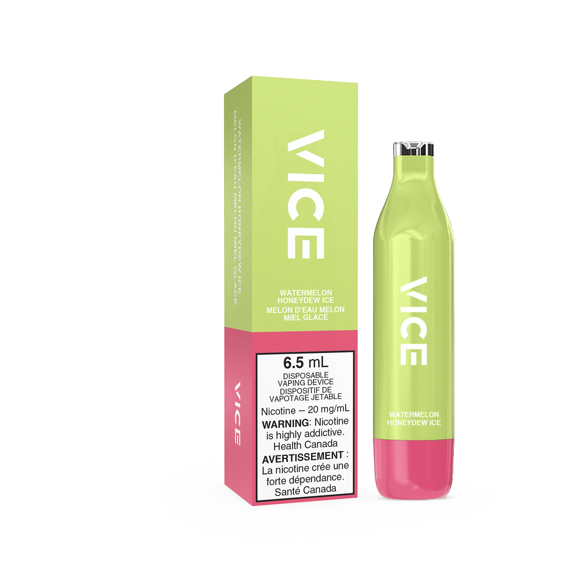 VICE 2500 - Watermelon Honeydew Ice available on Canada online vape shop