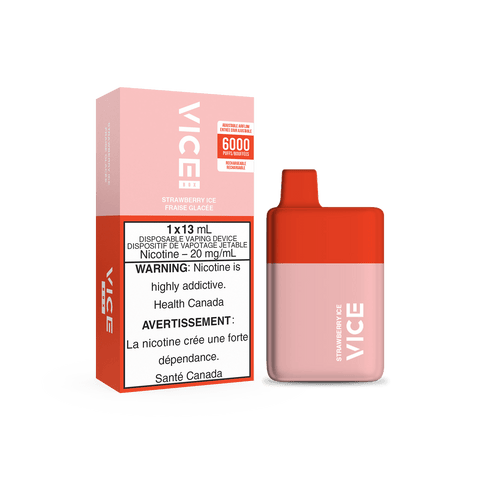 VICE BOX Disposable Vape - Strawberry Ice available on Canada online vape shop