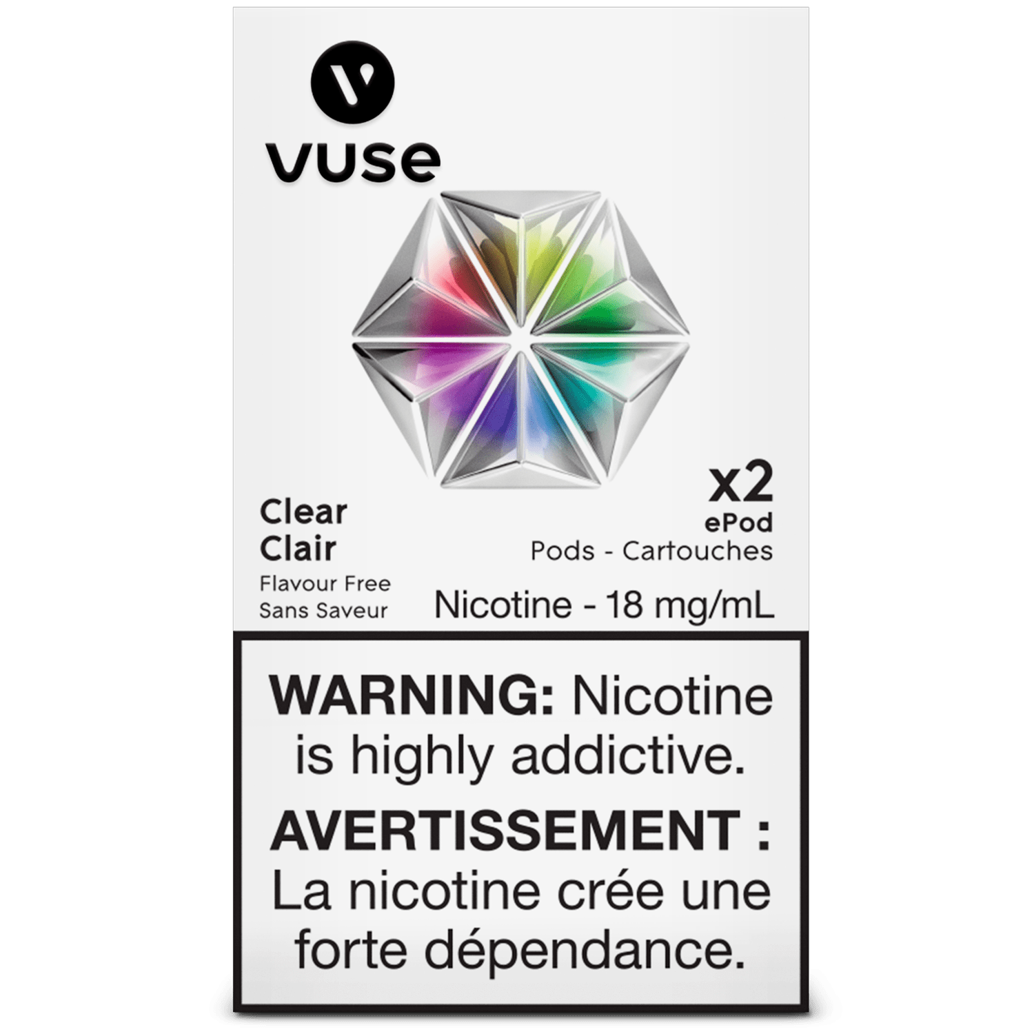 Vuse Alto ePods - Clear (2/Pack) available on Canada online vape shop