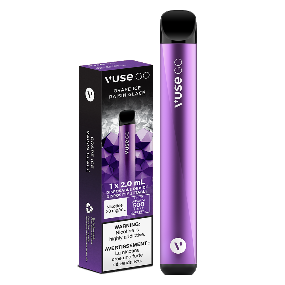 Vuse GO  - Grape Ice Disposable Vape available on Canada online vape shop