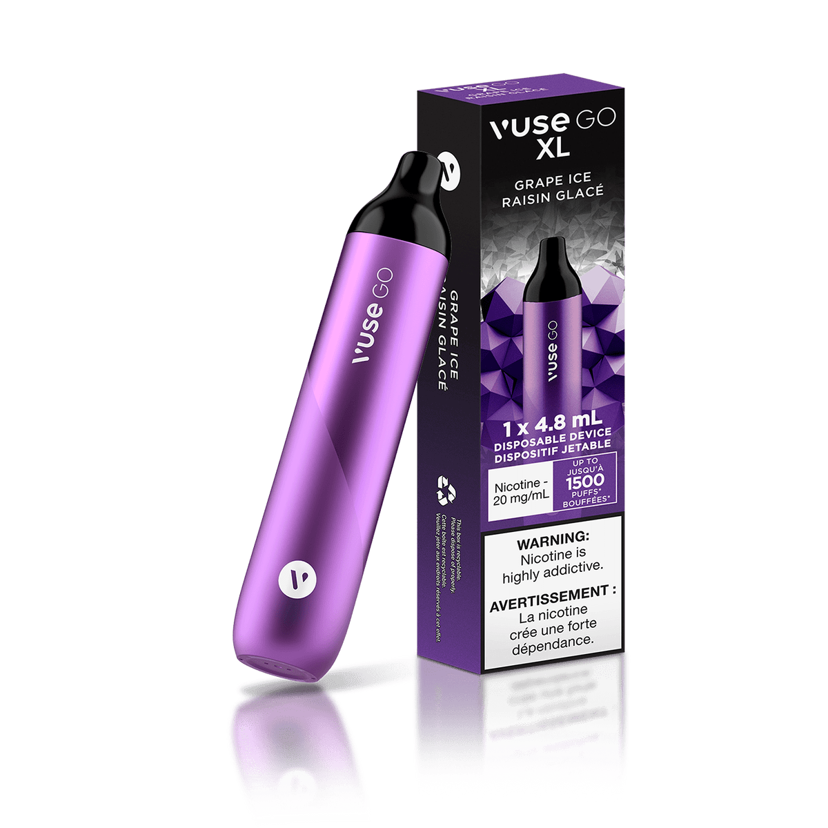 Vuse GO XL Disposable Vape - Grape Ice available on Canada online vape shop