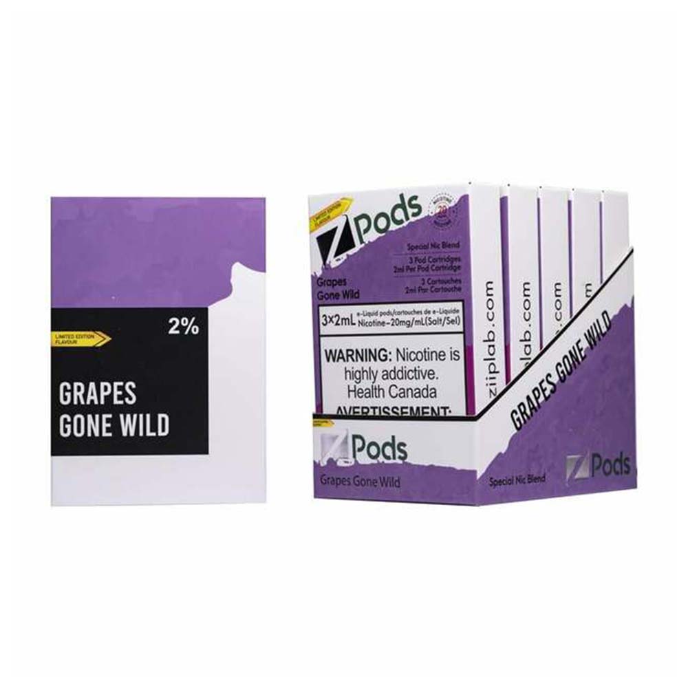 Z Pods S Compatible Pod Pack - Grapes Gone Wild (3/PK) available on Canada online vape shop