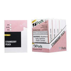 Z Pods S Compatible Pod Pack - Strawberry Peach (3/PK) available on Canada online vape shop